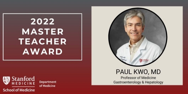 Paul Kwo 2022 Master Teacher Award Recipient